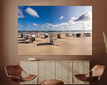 Strand von Ahlbeck auf Usedom von Werner Dieterich