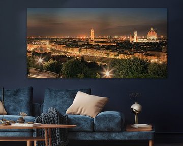 Florence gezien vanuit Piazzale Michelangelo van Henk Meijer Photography