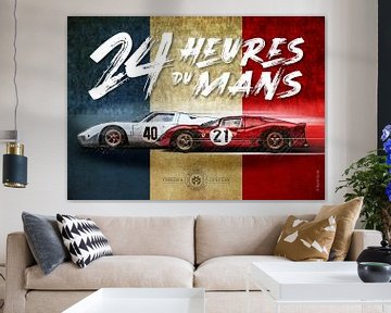 Affiche Vintage du Mans sur Theodor Decker