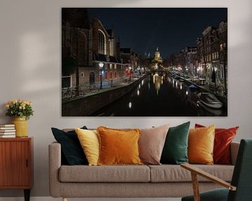 Nachtfotografie - Amsterdam  de grachtengordel... van Bert v.d. Kraats Fotografie