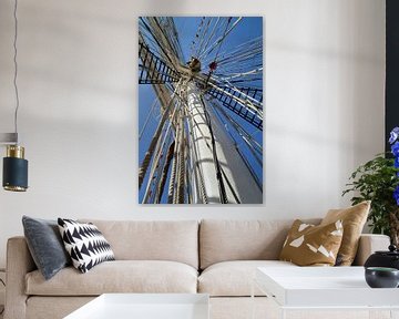 Mast of Tall Ship by Lambertus van der Vegt