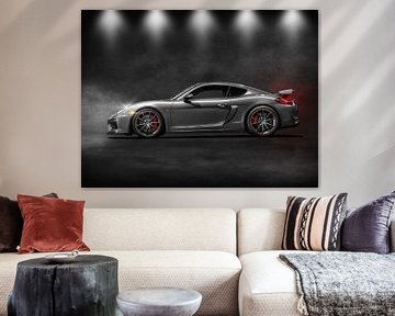 Zilveren Porsche GT4 van Maikel van Willegen Photography