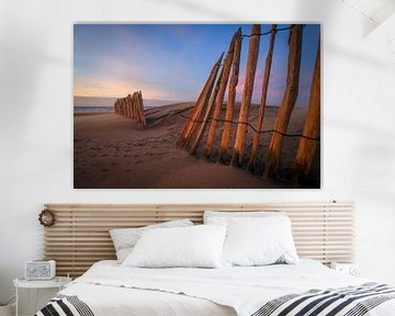 Sand screen at Sunset Beach by Dirk van Egmond