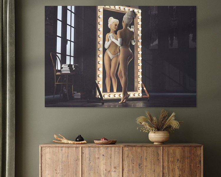 Example of the artwork in a room