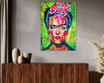 Frida "Leuchtend" von Kathleen Artist Fine Art