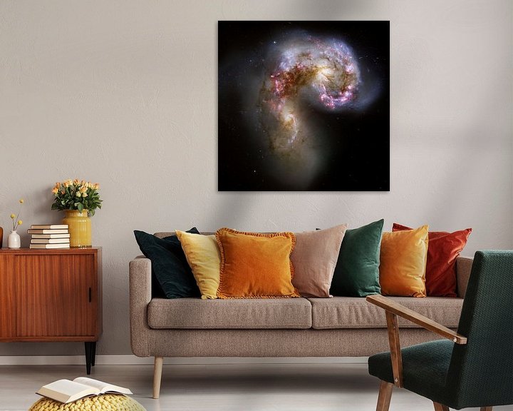 Beispiel: Hubble-Aufnahme der Antennae-Galaxien von Brian Morgan