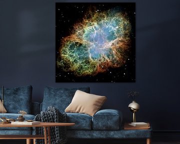 Hubble image of   Crab Nebula van Brian Morgan