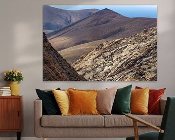 Vulkaanlandschap op het eiland Fuerteventura van Reiner Conrad