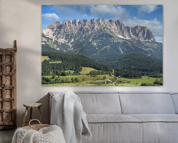View from Ellmau to the Kaiser Mountains by Peter Eckert
