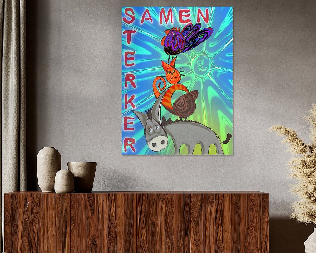 Example of the artwork in a room