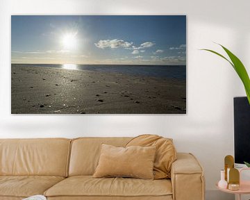 Zonsondergang strand Hollum Ameland van Hendrik Harm