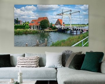 Reed finch bridge Katwoude by Digital Art Nederland