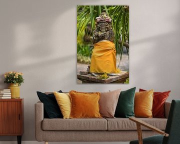Statue de Bali devant un temple sur Fotos by Jan Wehnert