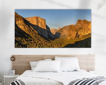 Tunnel View mit El Capitan bei Sonnenuntergang, Yosemite-Nationalpark, Kalifornien, USA von Markus Lange