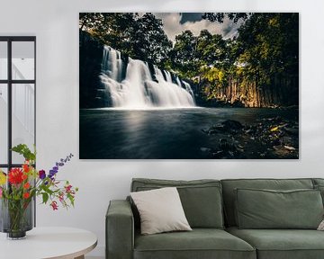 Rochester waterval op Mauritius - lange blootstelling van Fotos by Jan Wehnert