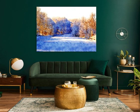 Example of the artwork in a room