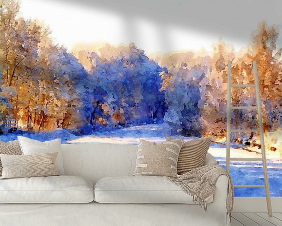 Example of the artwork in a room