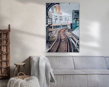 Ondergronds station Berlijn van Alexander Wasem