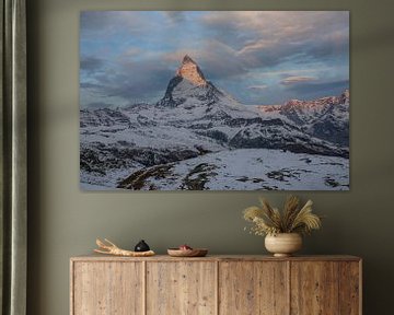 Alpenglühen Matterhorn bei Zermatt