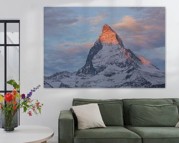 Morgenrot Alpenglühen am Matterhorn von Martin Steiner