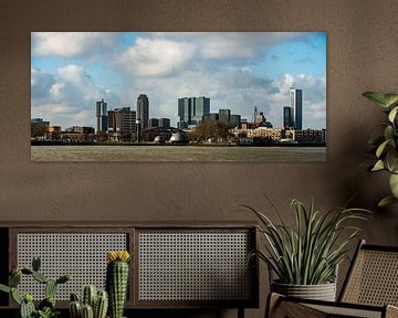 De Skyline van de stad Rotterdam van Brian Morgan