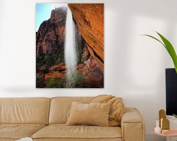 Emeral Pools waterfall in Zion N.P.