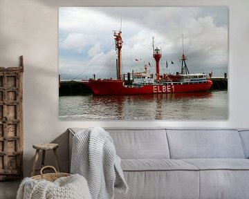 Lichtschip Elbe 1 van Christiane Schulze