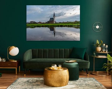 Texel Den Hoorn daytime mirror effect due to water column by Texel360Fotografie Richard Heerschap