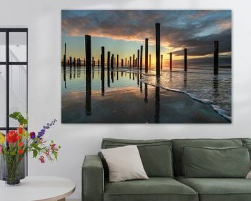 Strand Petten bei Sonnenuntergang von FotoBob