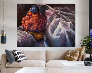 ''I'm Loving It!'' 150x200cm. Olieverf op doek 150x200cm. van Jop Cornelis