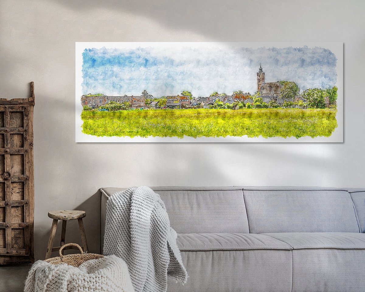 Example of the artwork in a room