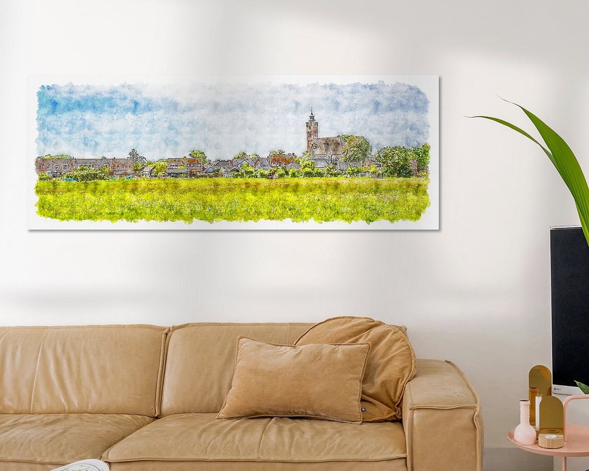 Example of the artwork in a room