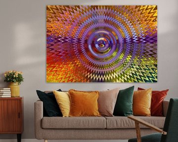 Multicoloured Waves (Kleurrijke Golven) van Caroline Lichthart