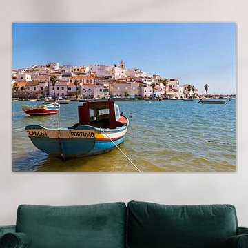 Fischerdorf Ferragudo an der Algarve von Werner Dieterich
