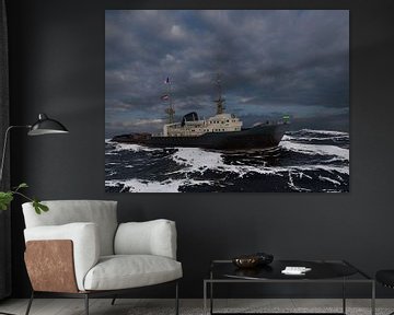 Sea tug the Zwarte Zee by Rene van Dam