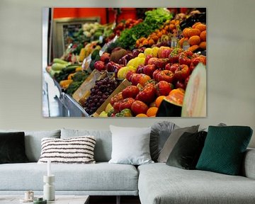 Fruits et légumes frais sur le marché