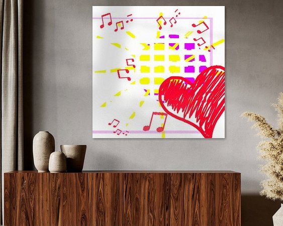 Example of the artwork in a room