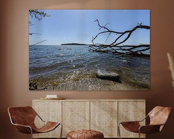 Plage naturelle au Goor, Lauterbach sur l'île de Rügen sur GH Foto & Artdesign