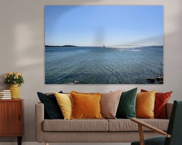 Segelschiff vor der Insel Vilm, Lauterbach auf Rügen von GH Foto & Artdesign