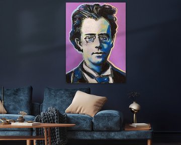 Porträt Gustav Mahler von Helia Tayebi Art