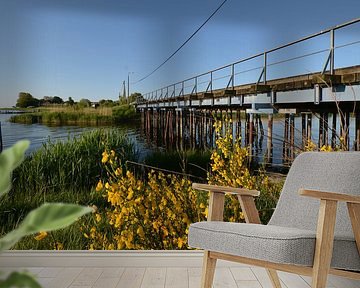 Brug over de Wreecher See - samenvloeiing Rügischer Bodden, van GH Foto & Artdesign