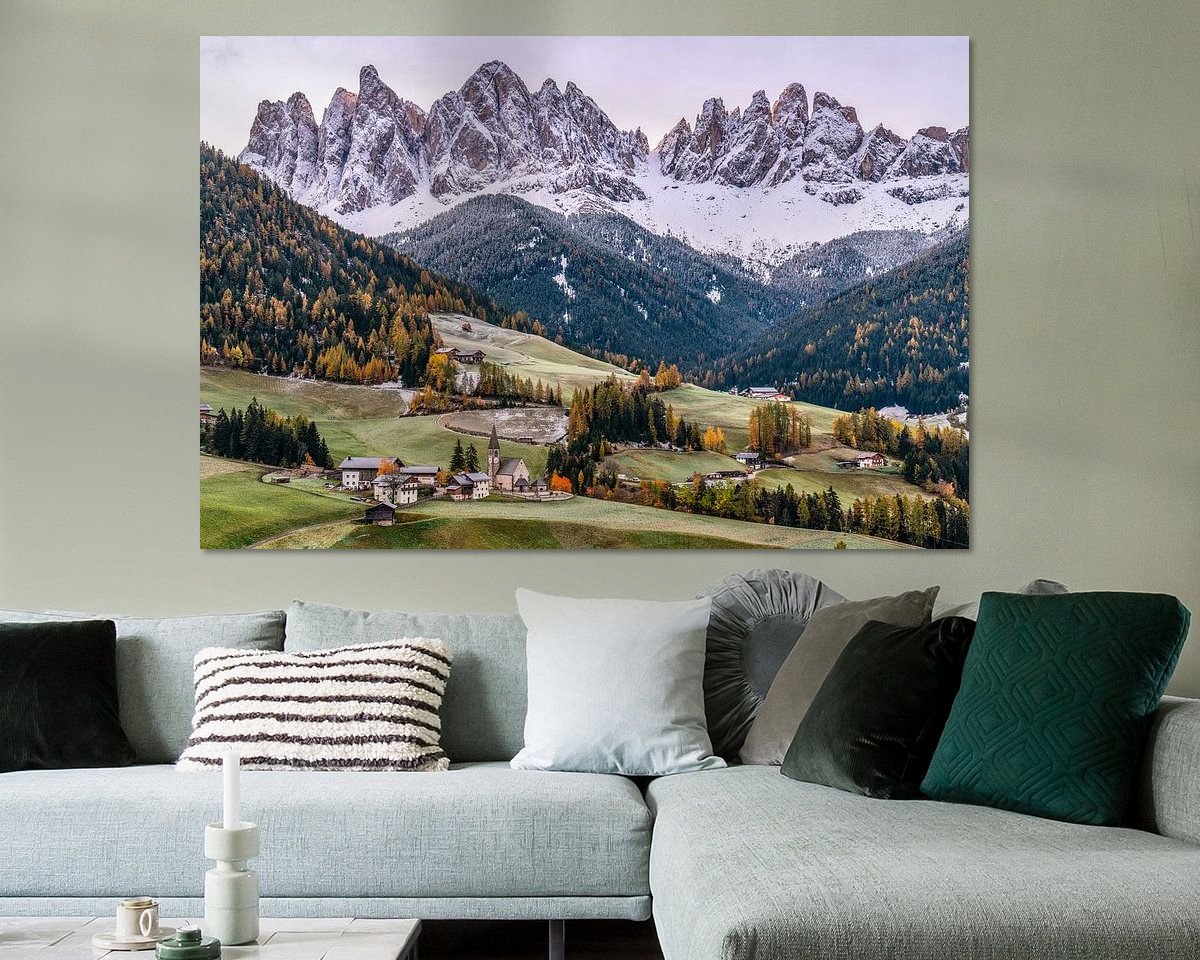 Example of the artwork in a room