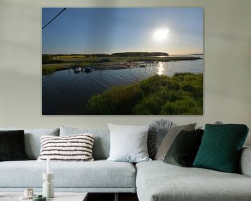 Wreecher See - monding van de Rügischer Bodden, Putbus op het eiland Rügen van GH Foto & Artdesign