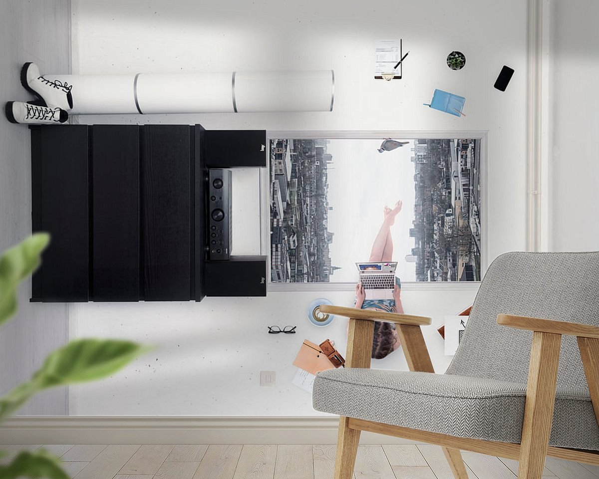 Example of the artwork in a room