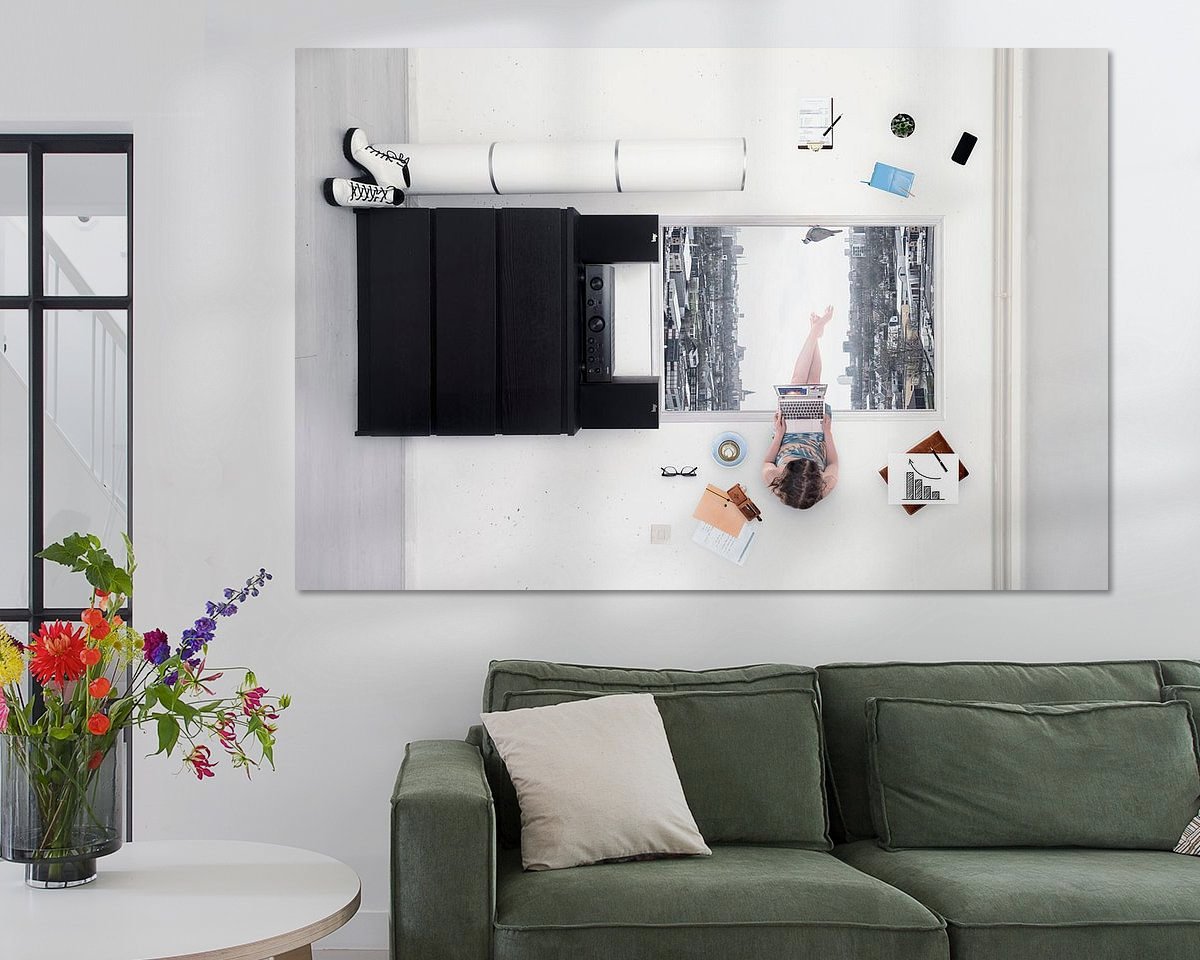 Example of the artwork in a room
