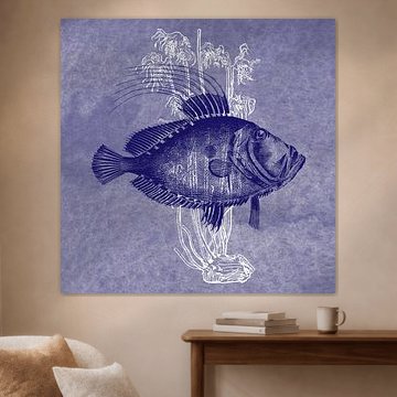 Delft Blue Sunfish by Jadzia Klimkiewicz