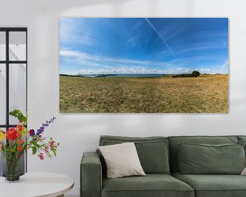 Groß Zicker, Blick zum Klein Zicker, den Zicker See und die Ostsee, Rügen von GH Foto & Artdesign