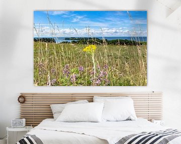 Groß Zicker, Blick zum Klein Zicker, den Zicker See und die Ostsee, Rügen von GH Foto & Artdesign