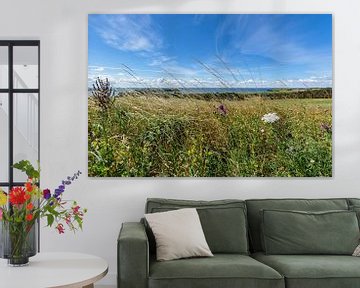 Groß Zicker, Blick zum Klein Zicker, den Zicker See und die Ostsee, Rügen von GH Foto & Artdesign