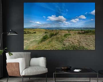 Groß Zicker, uitzicht op Gager, Reddevitzer Höft, Hagensche Wiek, Rügen van GH Foto & Artdesign